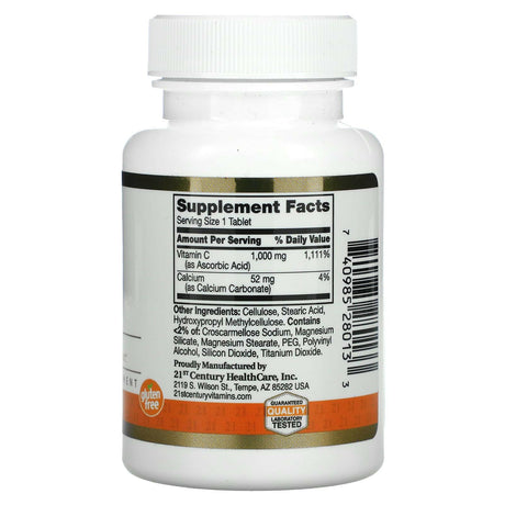 21st Century, Vitamin C, 1,000 mg, 60 Tablets - Supply Center USA