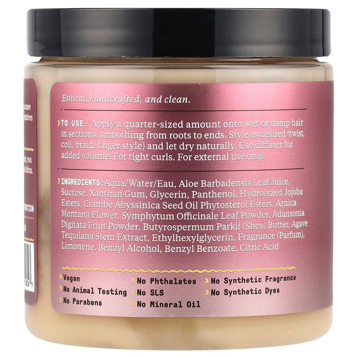 Alaffia, Beautiful Curls, Curl Control Custard, All Curls, Unrefined Shea Butter, 8 fl oz (235 ml)
