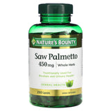 Nature's Bounty, Saw Palmetto, 450 mg, 250 Capsules - Supply Center USA