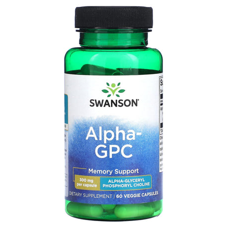 Swanson, Alpha GPC, 300 mg, 60 Veggie Capsules - Supply Center USA