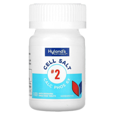 Hyland's Naturals, Cell Salt #2, Calc Phos 6x, 100 Quick-Dissolving Single Tablets - Supply Center USA