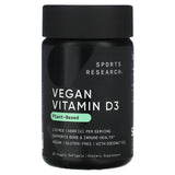 Sports Research, Vegan Vitamin D3, 125 mcg (5,000 IU), 60 Veggie Softgels - Supply Center USA