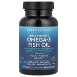 Viva Naturals, Omega-3 Fish Oil, Triple-Strength, 30 Softgels - Supply Center USA