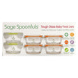 Sage Spoonfuls, Tough Glass Baby Food Jars, Combo Pack, 6 Pack - Supply Center USA