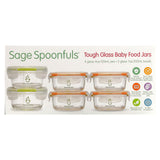 Sage Spoonfuls, Tough Glass Baby Food Jars, Combo Pack, 6 Pack - Supply Center USA