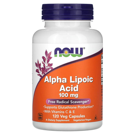 NOW Foods, Alpha Lipoic Acid, 100 mg, 60 Veg Capsules - Supply Center USA