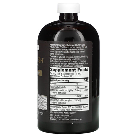 Nature's Way, Chlorofresh, Liquid Chlorophyll, Unflavored, 16 fl oz (480 ml - Supply Center USA