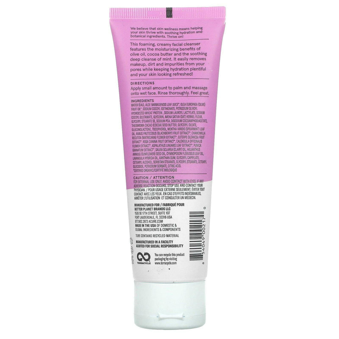 Acure, Radically Rejuvenating Cleansing Cream, 4 fl oz (118 ml) - HealthCentralUSA