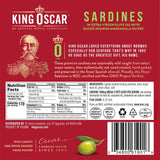 King Oscar, Sardines In Extra Virgin Olive Oil With Sliced Spanish Manzanilla Olives, 3.75 oz (106 g) - Supply Center USA