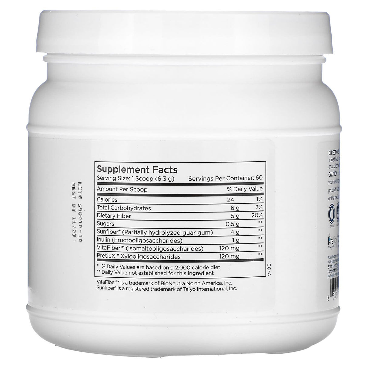 Metabolic Maintenance, BioMaintenance, Prebiotic + Fiber, 13.3 oz (378 g) - Supply Center USA