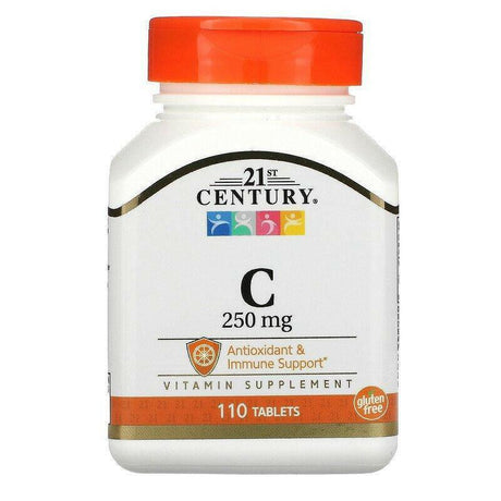 21st Century, Vitamin C, 250 mg, 110 Tablets - Supply Center USA