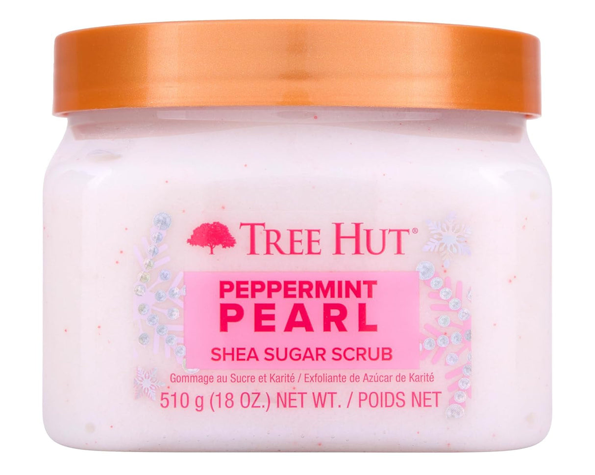 Tree Hut Blue Lagoon Shea Sugar Scrub | Exfoliating Body Scrub Removes Dead, Dry Skin for a Soft & Hydrated Feel | Nourishing Essential Body Care | 18 Fl Oz.