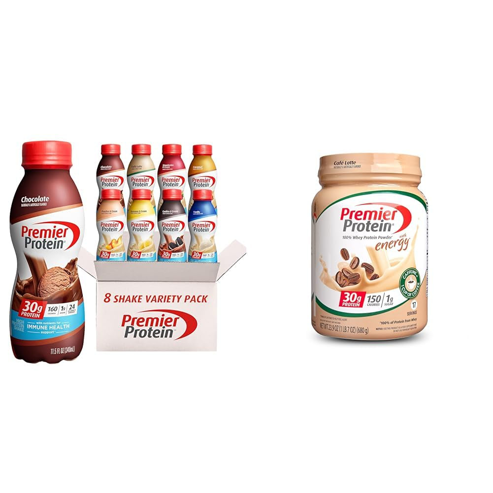 Premier Protein, Protein Shake, 8 Flavor Variety Pack, 30G Protein, 1G Sugar, 24 Vitamins & Minerals, Nutrients to Support Immune Health 11.5 Fl Oz (8 Pack)