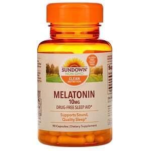 Sundown Naturals, Melatonin, 10 mg, 90 Capsules - Supply Center USA