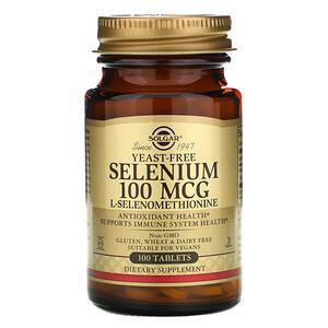 Solgar, Selenium, Yeast-Free, 100 mcg, 100 Tablets - Supply Center USA