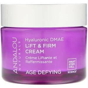 Andalou Naturals, Lift & Firm Cream, Hyaluronic DMAE, 1.7 oz (50 g) - HealthCentralUSA