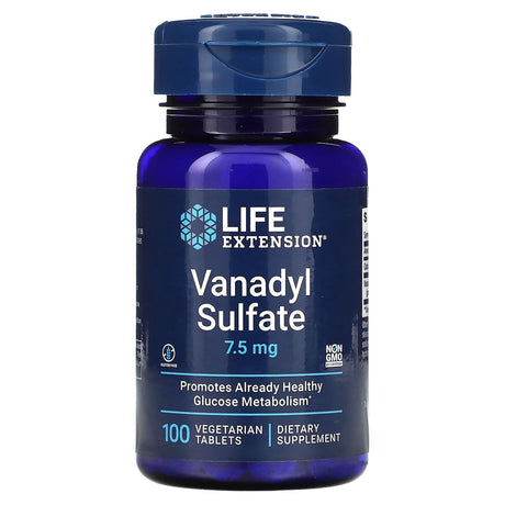 Life Extension, Vanadyl Sulfate, 7.5 mg, 100 Vegetarian Tablets - Supply Center USA