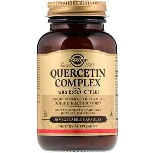 Solgar, Quercetin Complex with Ester-C Plus, 50 Vegetable Capsules - Supply Center USA