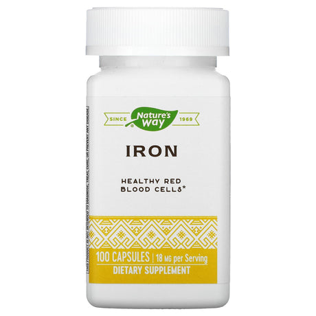 Nature's Way, Iron, 18 mg, 100 Capsules - Supply Center USA