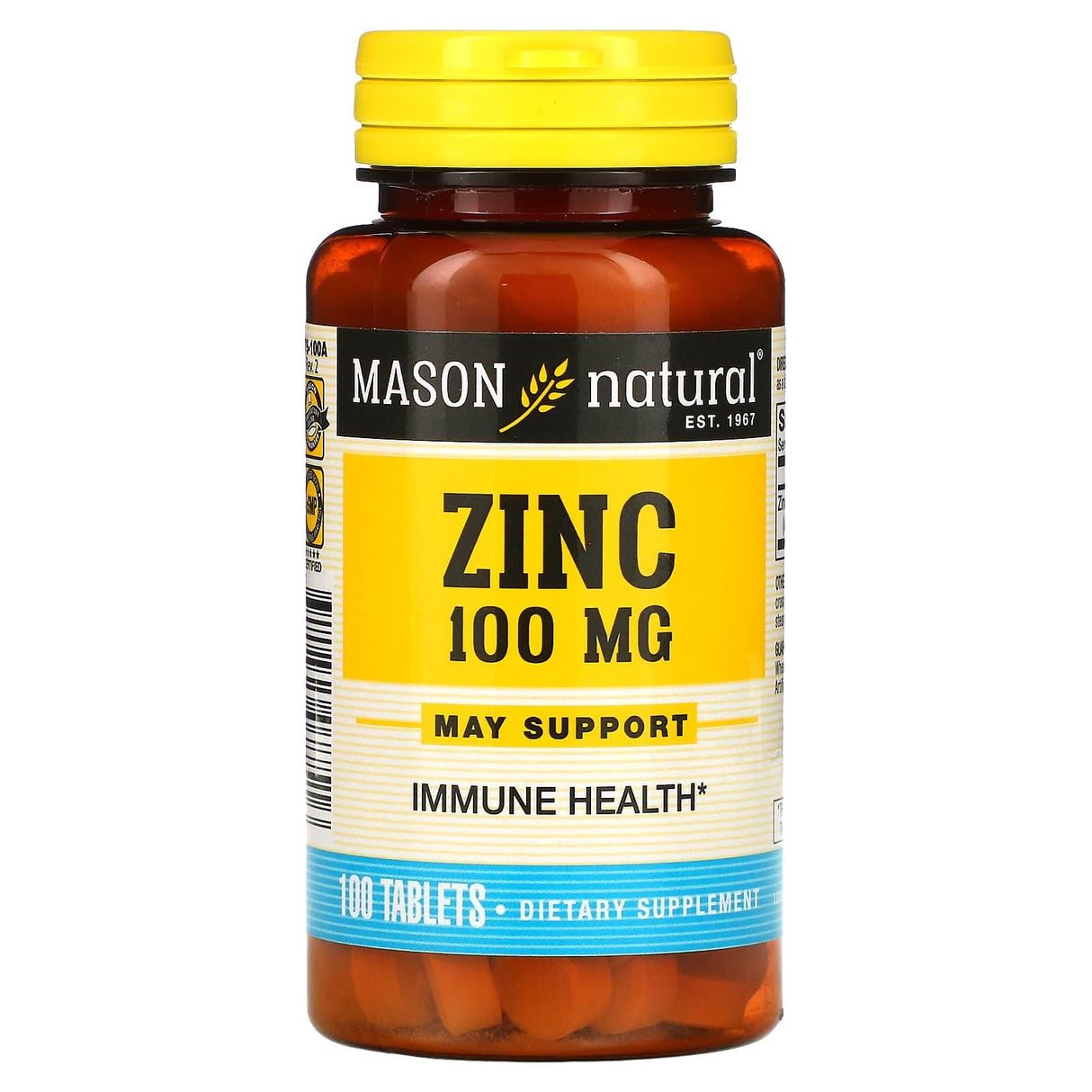 Mason Natural, Zinc, 100 mg, 100 Tablets - Supply Center USA