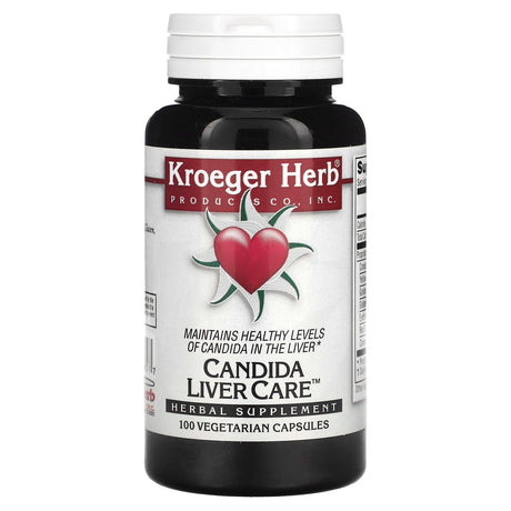 Kroeger Herb Co, Candida Liver Care, 100 Vegetarian Capsules - Supply Center USA