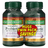 Nature's Bounty, Acidophilus Probiotic, Twin Pack, 100 Tablets Each - Supply Center USA