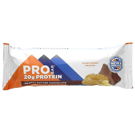 ProBar, Protein Bar, Peanut Butter Chocolate, 12 Bars, 2.47 oz (70 g) Each - Supply Center USA