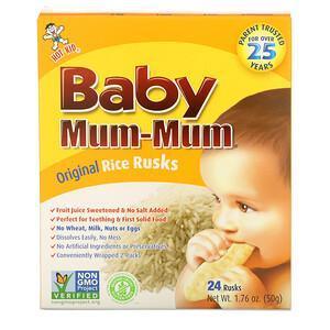 Hot Kid, Baby Mum-Mum, Original Rice Rusks, 24 Rusks, 1.76 oz (50 g) - Supply Center USA