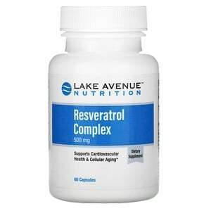 Lake Avenue Nutrition, Resveratrol Complex, 500 mg, 60 Capsules - Supply Center USA