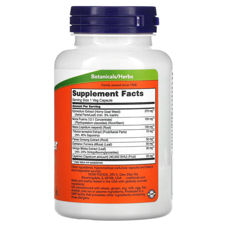 NOW Foods, Men's Virility Power, 120 Veg Capsules - Supply Center USA