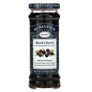 St. Dalfour, Black Cherry, Deluxe Black Cherry Spread, 10 oz (284 g) - HealthCentralUSA