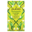 Pukka Herbs, Organic Herbal Tea, Lemongrass & Ginger, Caffeine Free, 20 Sachets, 0.06 oz (1.8 g) - Supply Center USA