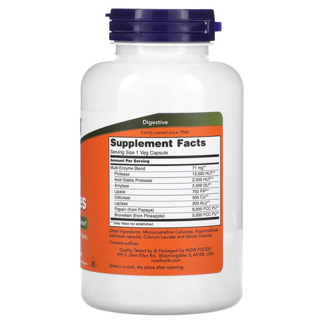 NOW Foods, Plant Enzymes, 240 Veg Capsules - Supply Center USA