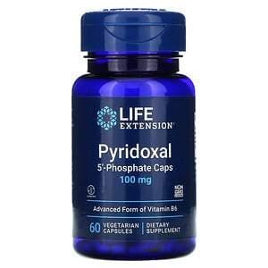 Life Extension, Pyridoxal 5'-Phosphate Caps, 100 mg, 60 Vegetarian Capsules - Supply Center USA