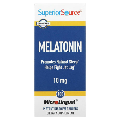 Superior Source, Melatonin, 5 mg, 60 MicroLingual Instant Dissolve Tablets - Supply Center USA