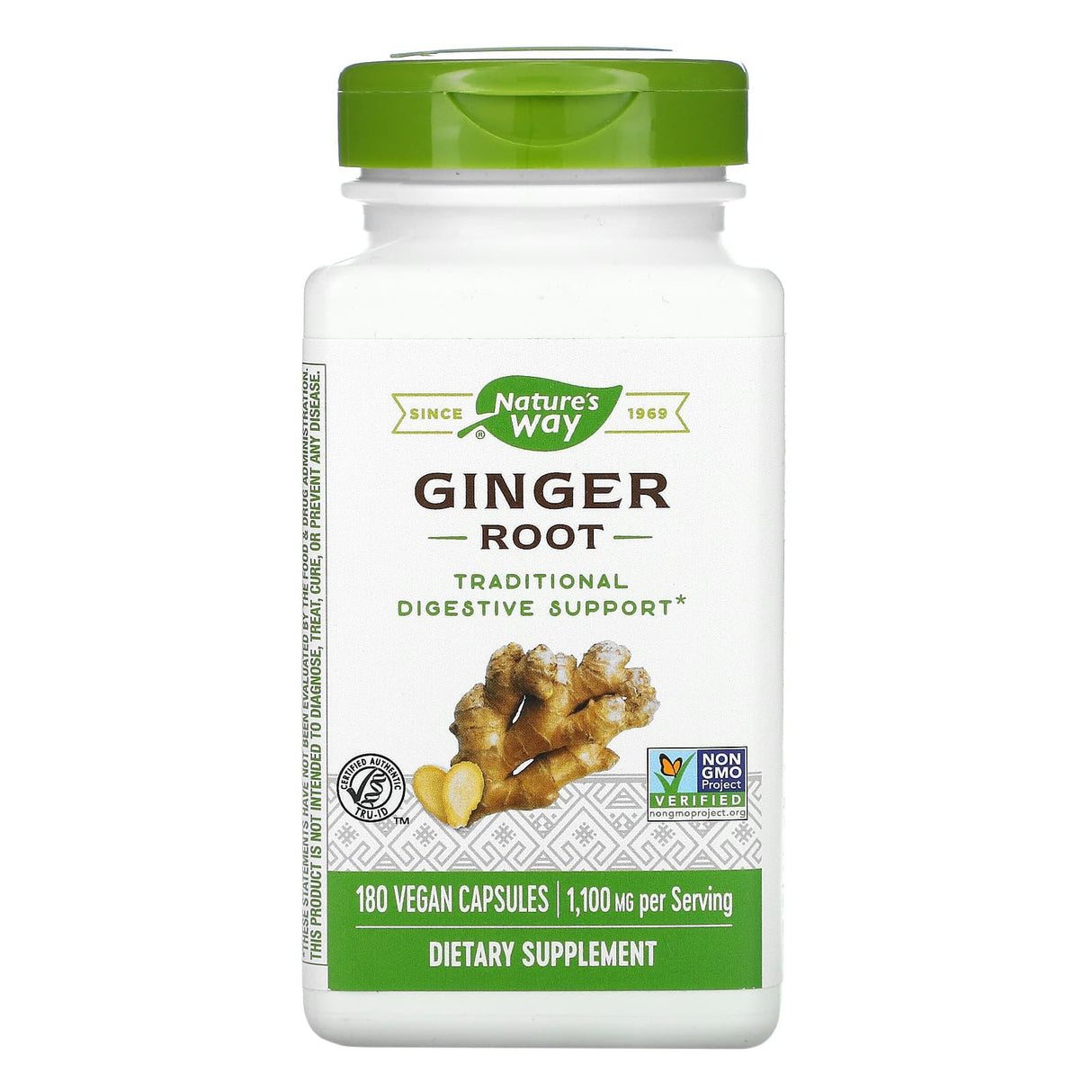 Nature's Way, Ginger Root, 550 mg, 180 Vegan Capsules - Supply Center USA