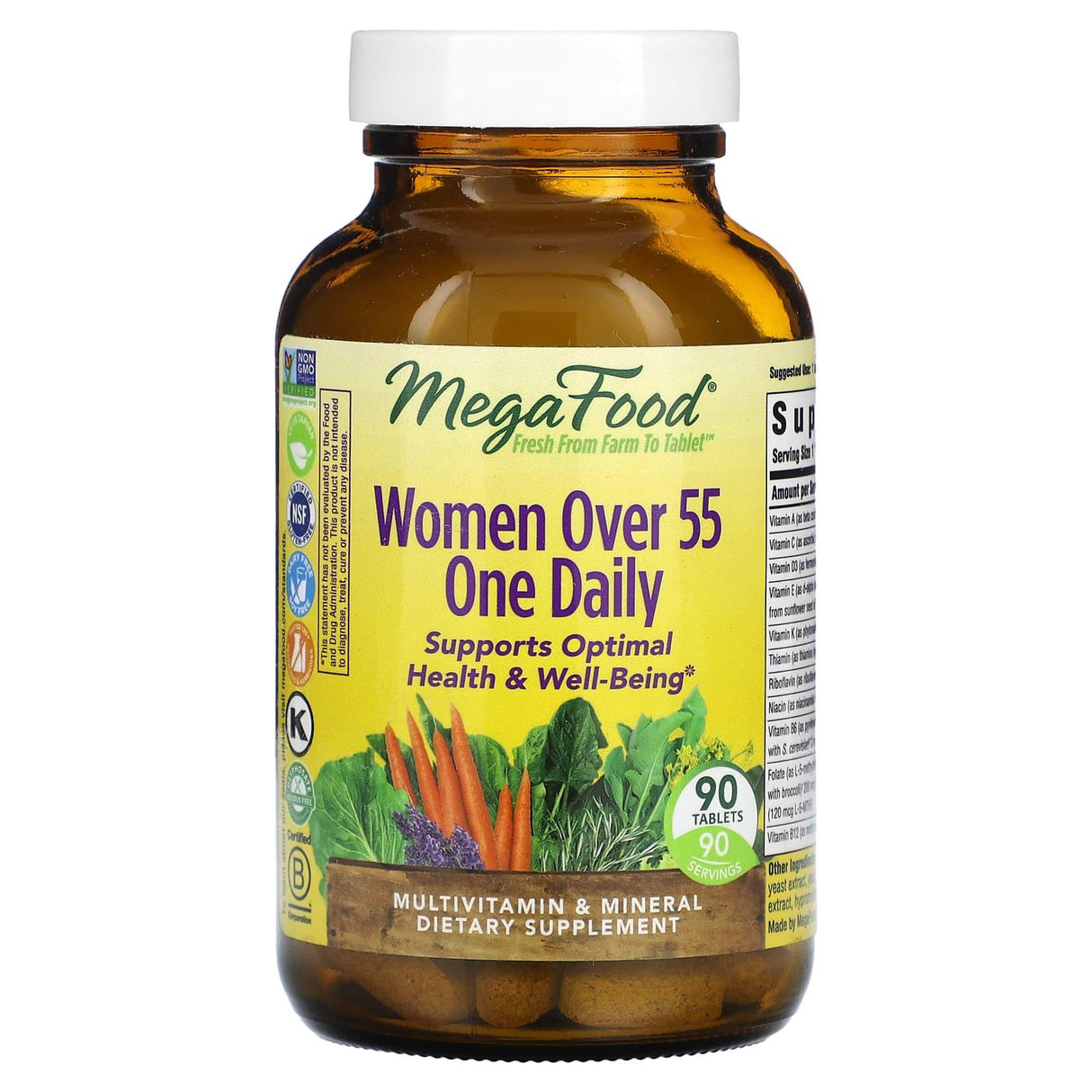 MegaFood, Women Over 55 One Daily, 120 Tablets - Supply Center USA