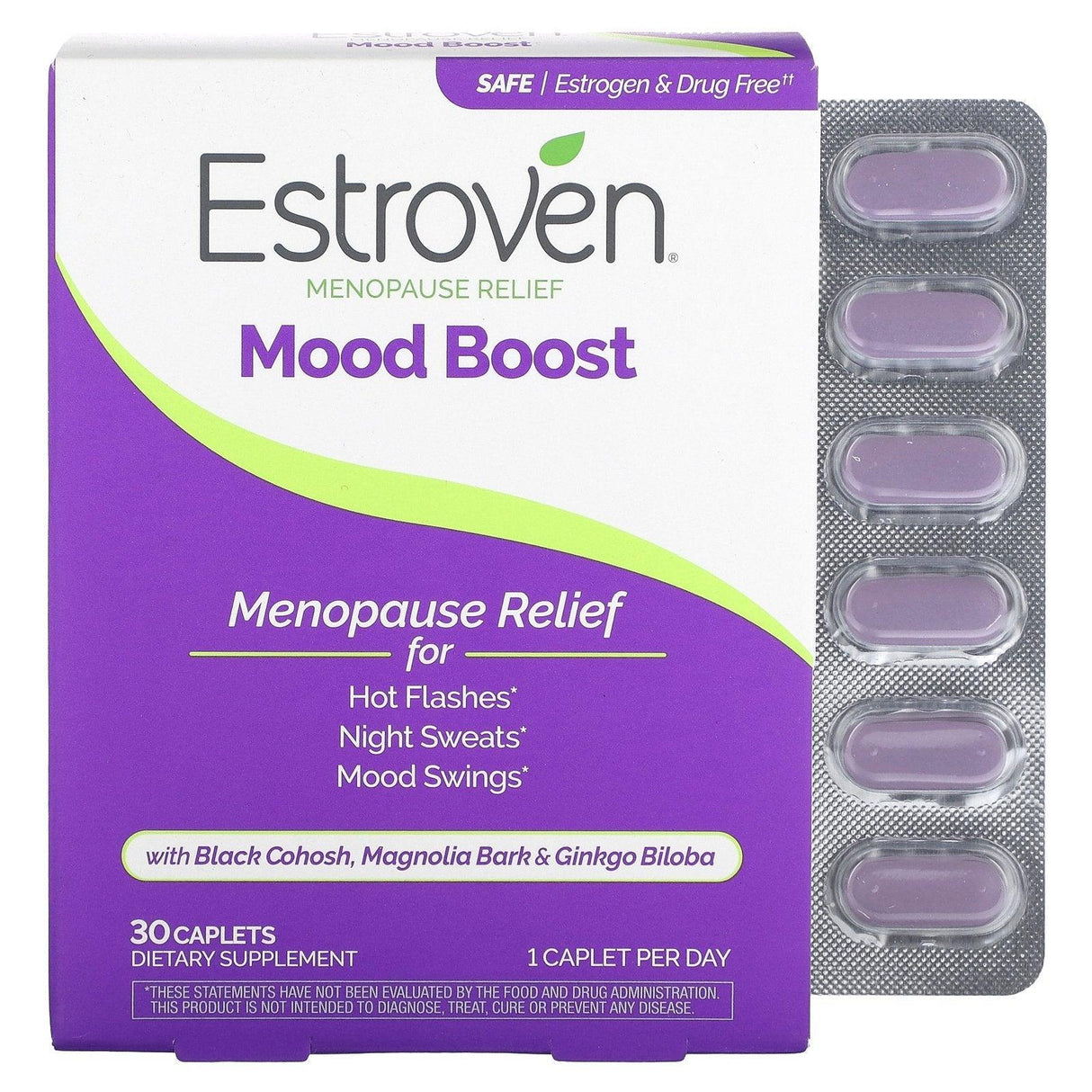 Estroven, Mood Boost, Menopause Relief, 30 Caplets - Supply Center USA