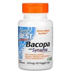 Doctor's Best, Bacopa with Synapsa, 320 mg, 60 Veggie Caps - Supply Center USA