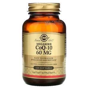 Solgar, Megasorb CoQ-10, 60 mg, 120 Softgels - Supply Center USA