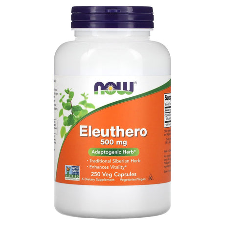 NOW Foods, Eleuthero, 500 mg, 100 Veg Capsules - Supply Center USA