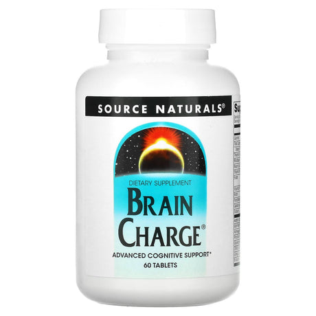 Source Naturals, Brain Charge, 60 Tablets - Supply Center USA