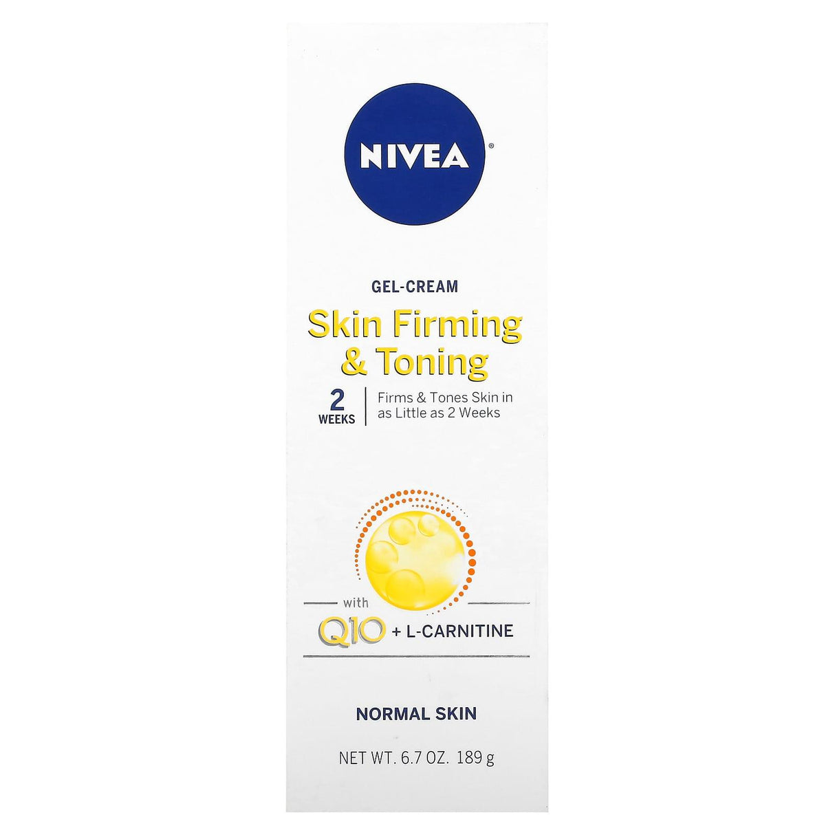 Nivea, Skin Firming & Toning Gel-Cream with Q10 + L-Carnitine, 6.7 oz (189 g) - Supply Center USA