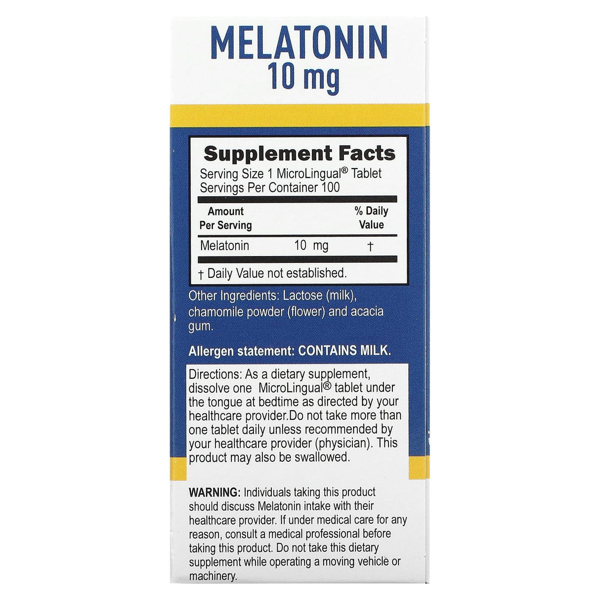 Superior Source, Melatonin, 10 mg, 100 MicroLingual Instant Dissolve Tablets - Supply Center USA