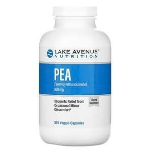 Lake Avenue Nutrition, PEA (Palmitoylethanolamide), 300 mg, 365 Veggie Capsules - Supply Center USA