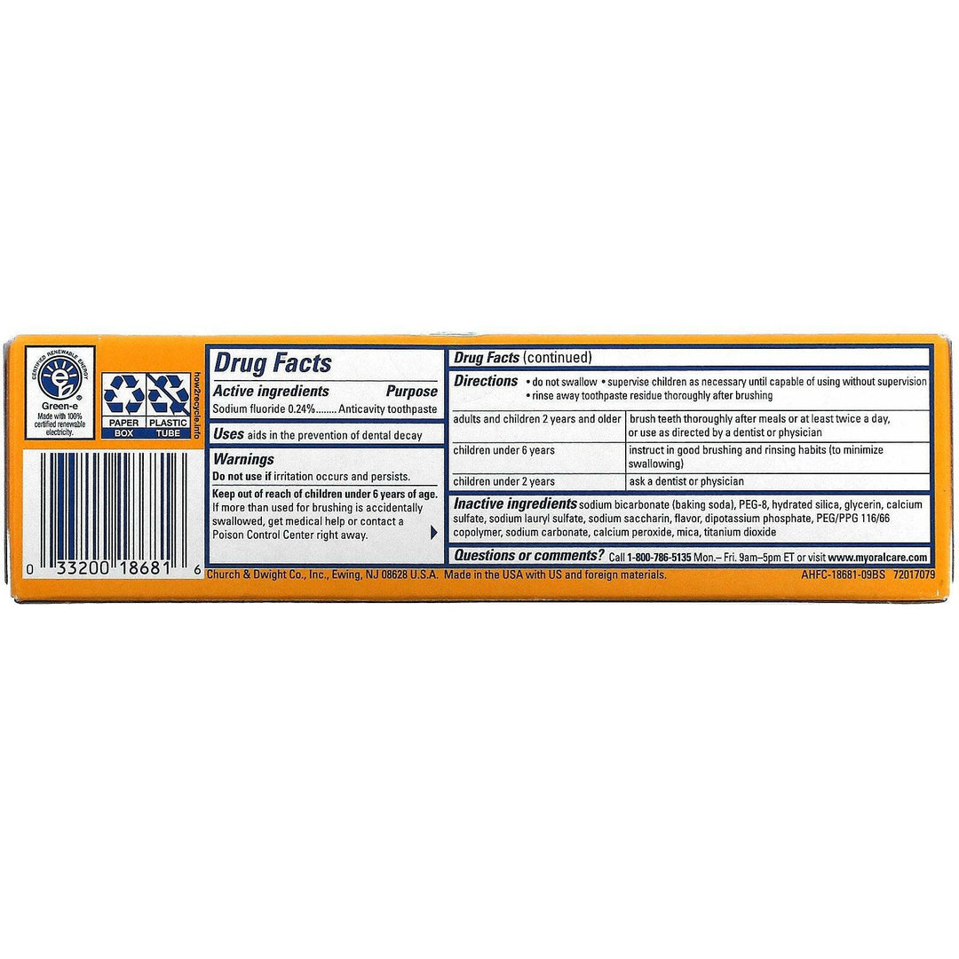 Arm & Hammer, Truly Radiant, Enamel Defense Toothpaste, Crisp Mint, 4.3 oz (121 g) - HealthCentralUSA