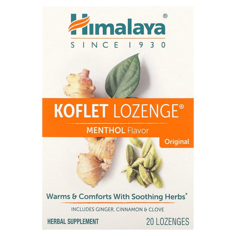 Himalaya, Koflet Lozenge, Natural Orange Cardamom, 20 Lozenges - Supply Center USA