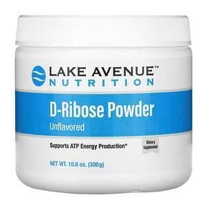 Lake Avenue Nutrition, D-Ribose Powder, Unflavored, 10.6 oz (300 g) - Supply Center USA