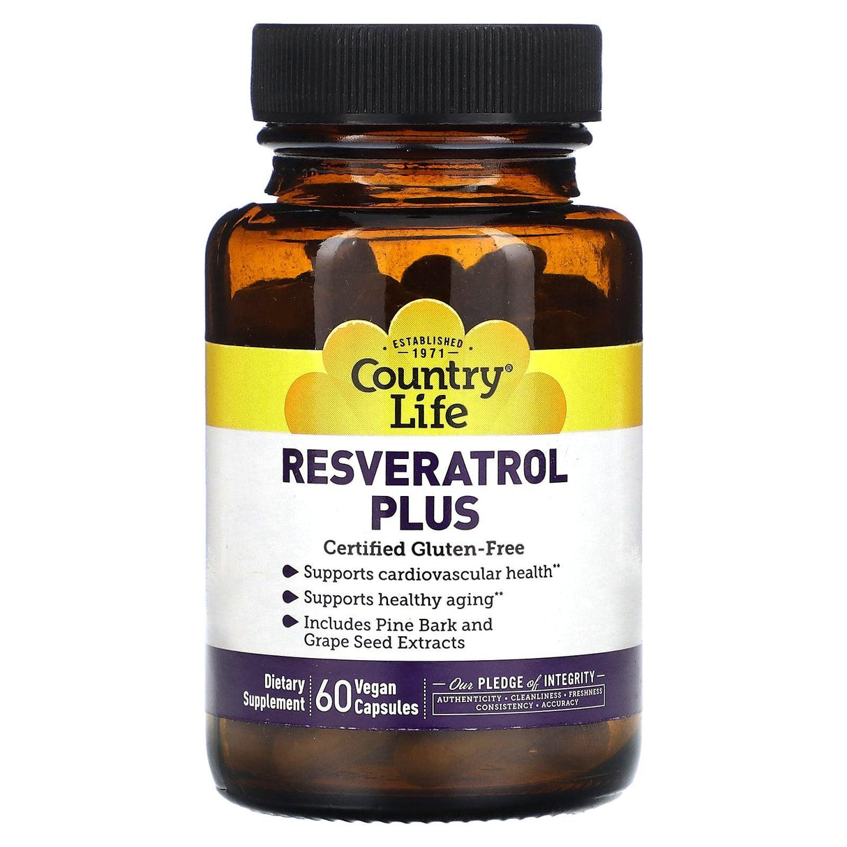 Country Life, Resveratrol Plus, 120 Vegan Capsules - Supply Center USA