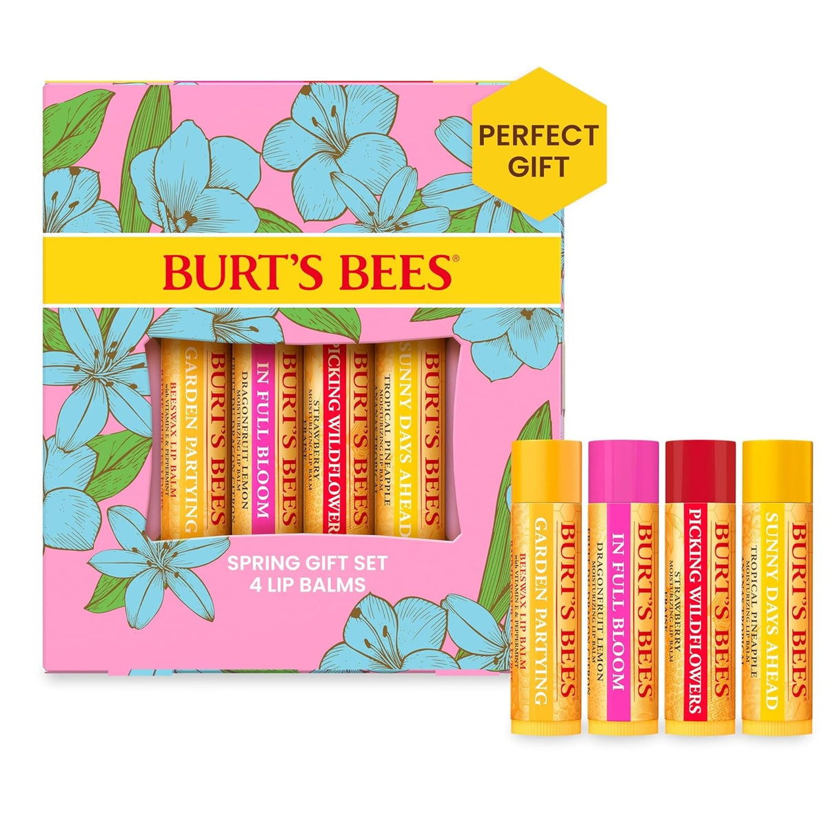 Burt'S Bees Lip Balm - Original Beeswax 12 Count Pack in Bulk, Lip Moisturizer with Responsibly Sourced Beeswax, Tint-Free, Natural Origin Conditioning Lip Treatment, 12 Tubes, 0.15 Oz